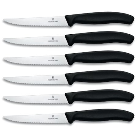 Swiss Army Brands 2024 6.7233.6Us1 Kitchen Swiss Classic Sets 6-Piece Steak Set 40.5In Spear Point, Serrated VIC-6.7233.20-X2